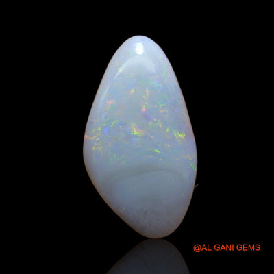 Natural Fire Opal Gemstone 3.75 Cts Loose Oval Cabochon From Australia 18x10x3 mm AB-157