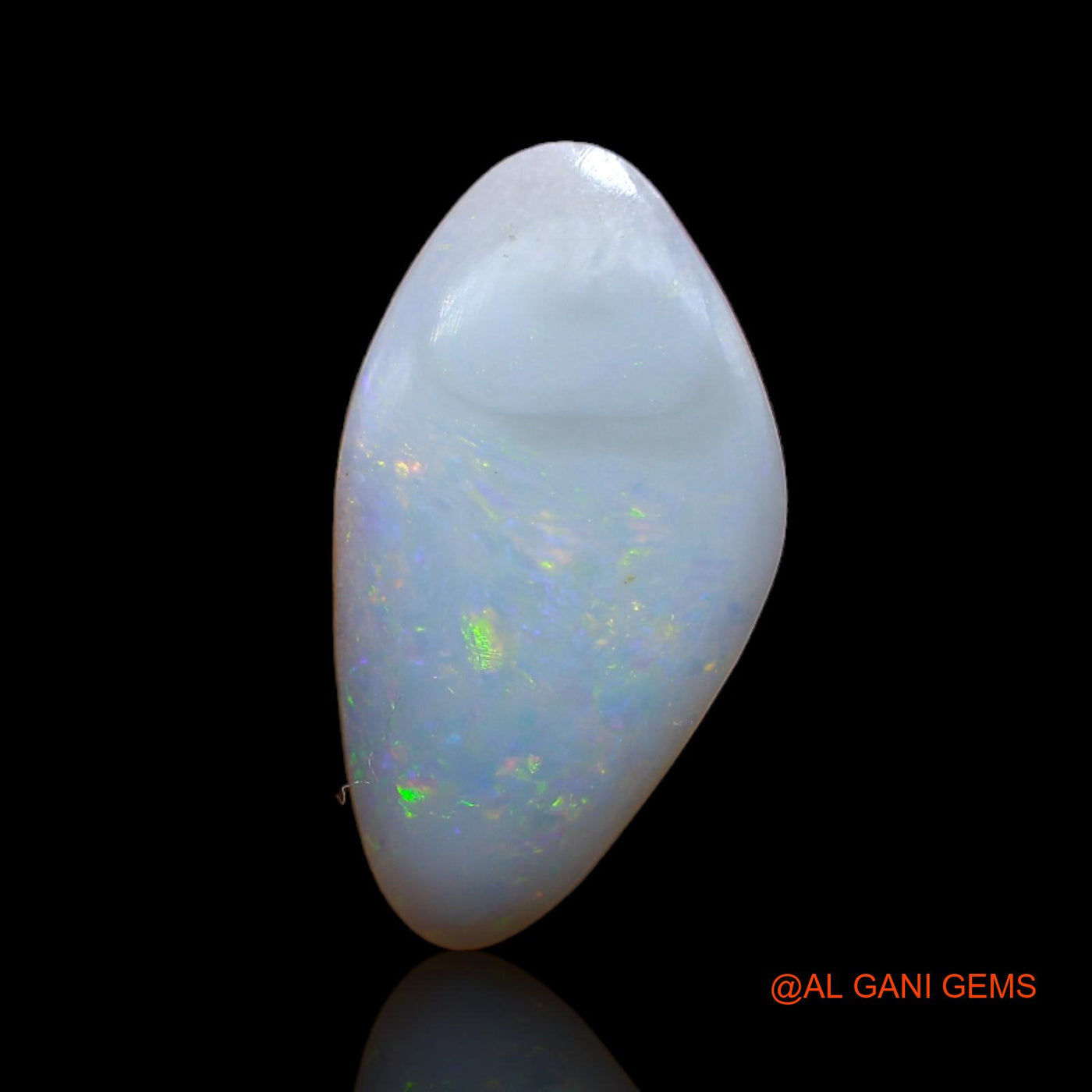 Natural Fire Opal Gemstone 3.75 Cts Loose Oval Cabochon From Australia 18x10x3 mm AB-157