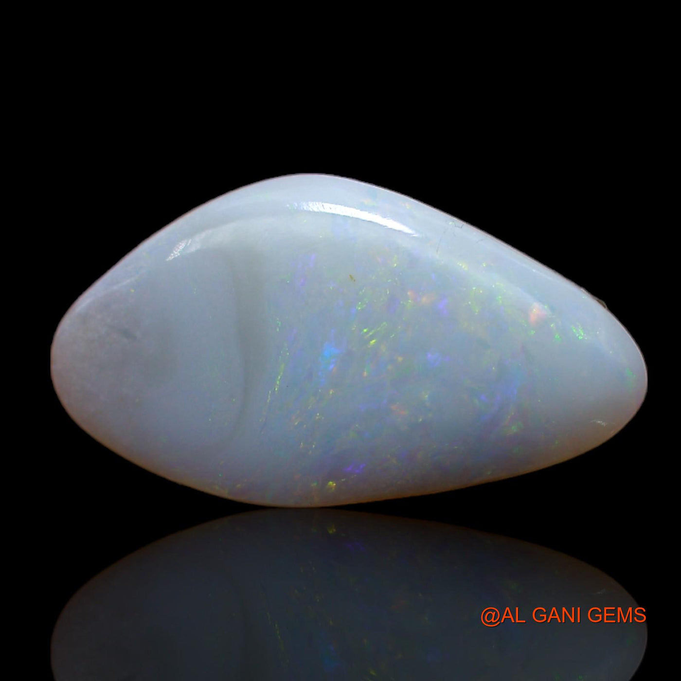 Natural Fire Opal Gemstone 3.75 Cts Loose Oval Cabochon From Australia 18x10x3 mm AB-157