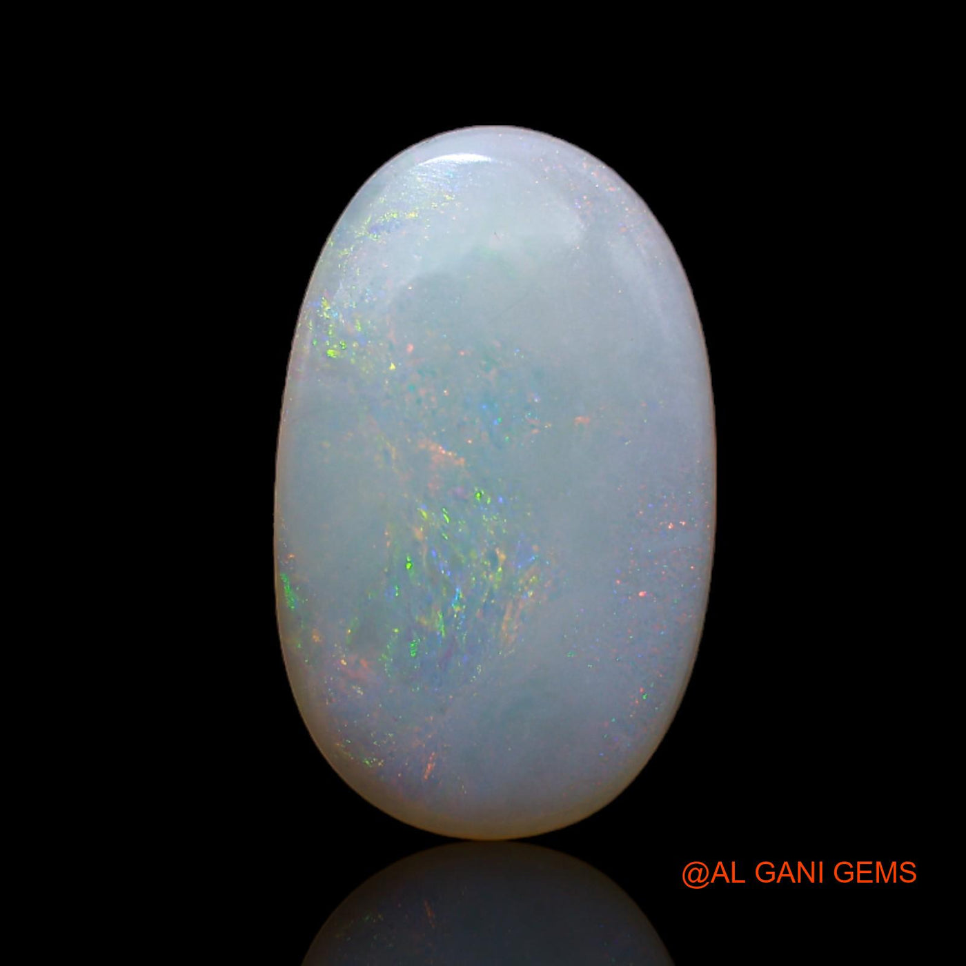 Natural Fire Opal Gemstone 3.10 Cts Loose Oval Cabochon From Australia 17x10x2 mm AB-158