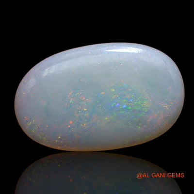 Natural Fire Opal Gemstone 3.10 Cts Loose Oval Cabochon From Australia 17x10x2 mm AB-158