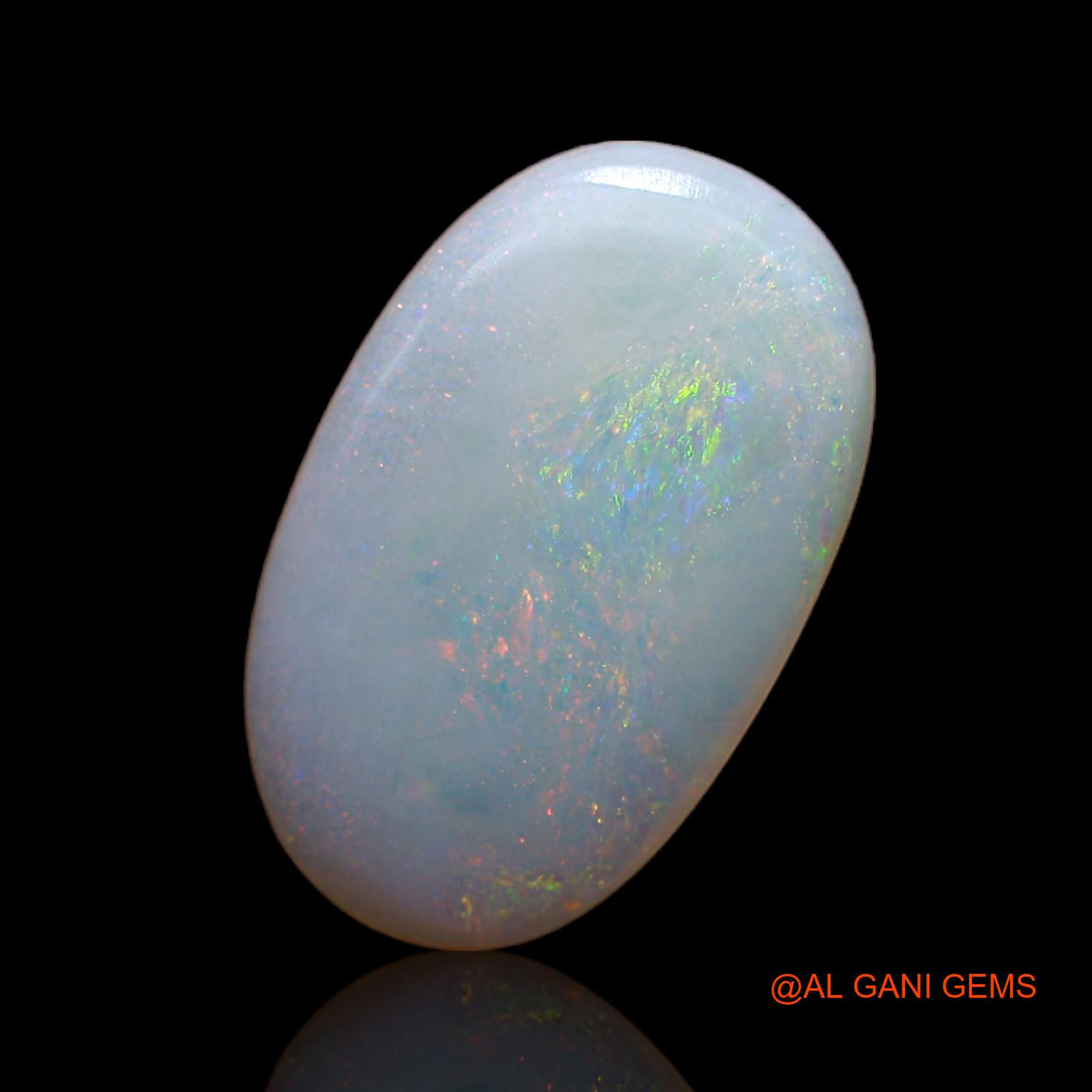 Natural Fire Opal Gemstone 3.10 Cts Loose Oval Cabochon From Australia 17x10x2 mm AB-158