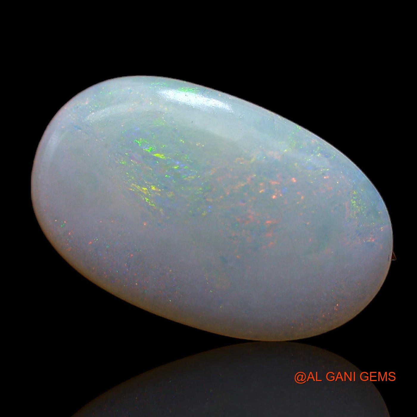 Natural Fire Opal Gemstone 3.10 Cts Loose Oval Cabochon From Australia 17x10x2 mm AB-158