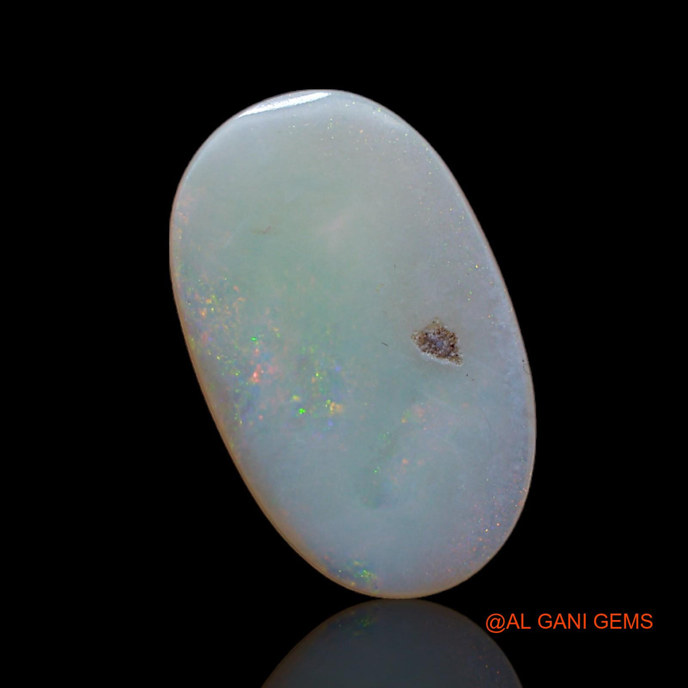 Natural Fire Opal Gemstone 3.10 Cts Loose Oval Cabochon From Australia 17x10x2 mm AB-158