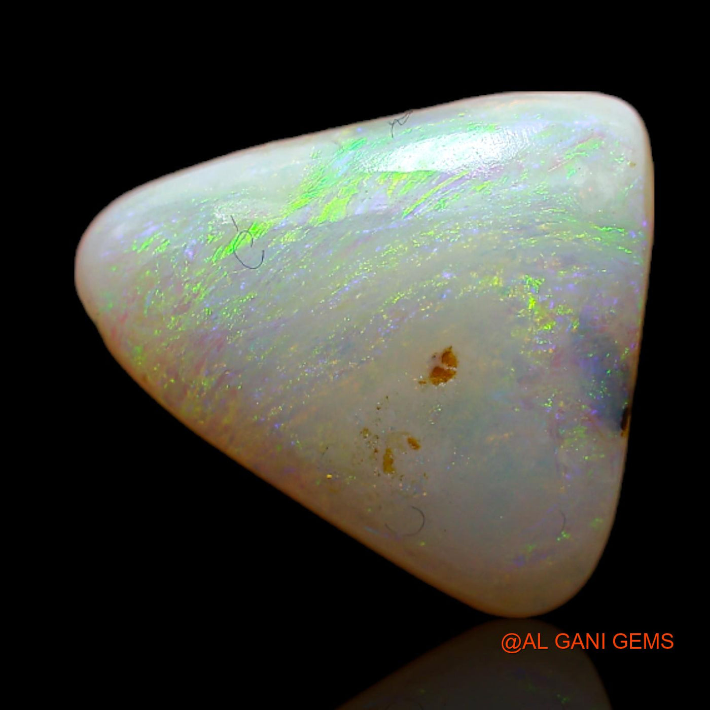 2.70 Cts Natural Australian Fire Opal Trillion Cabochon Loose Gemstone For Jewelry 12x11x3 mm AB-159