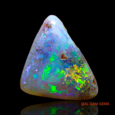 6.20 Cts Natural Australian Fire Opal Loose Gemstone Trillion Cabochon 17x13x5 mm AB-15