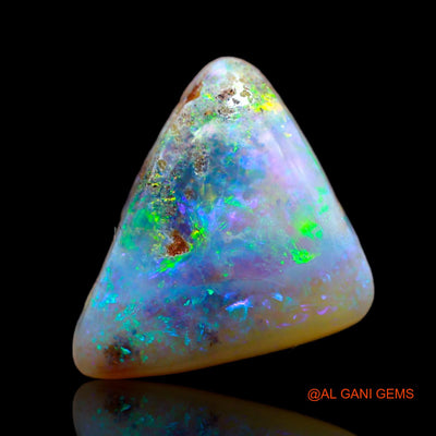 6.20 Cts Natural Australian Fire Opal Loose Gemstone Trillion Cabochon 17x13x5 mm AB-15