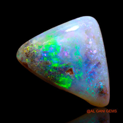 6.20 Cts Natural Australian Fire Opal Loose Gemstone Trillion Cabochon 17x13x5 mm AB-15