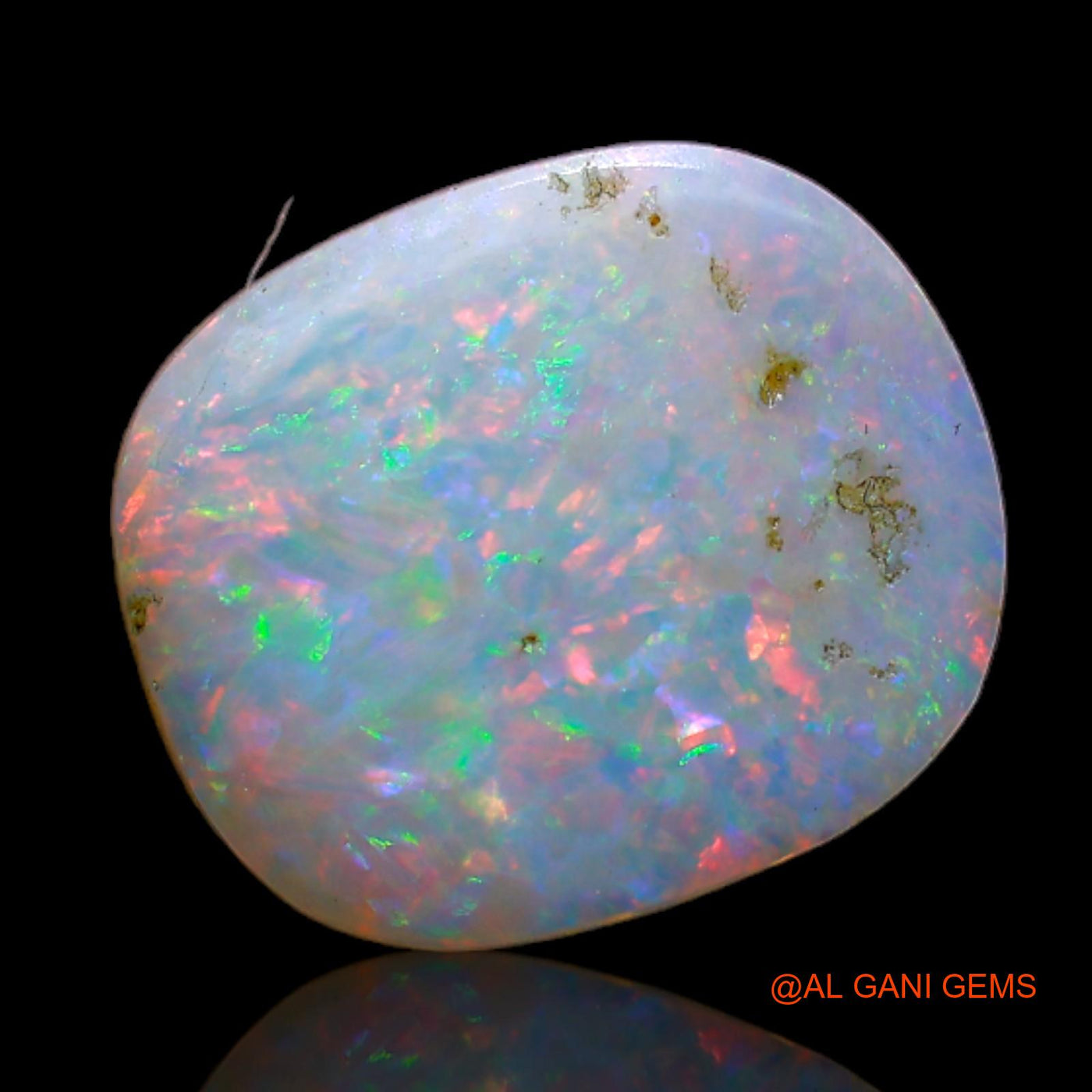 3.00 Cts Natural Australian Fire Opal Loose Gemstone Oval Cabochon 13x11x3 mm AB-160