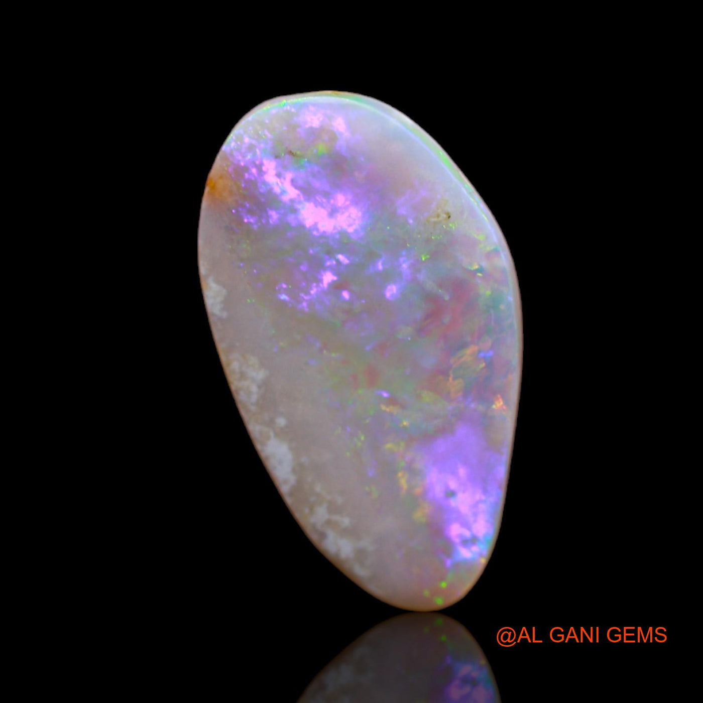 2.40 Cts Natural Australian Fire Opal Fancy Cabochon Loose Gemstone For Jewelry 17x10x1 mm AB-164