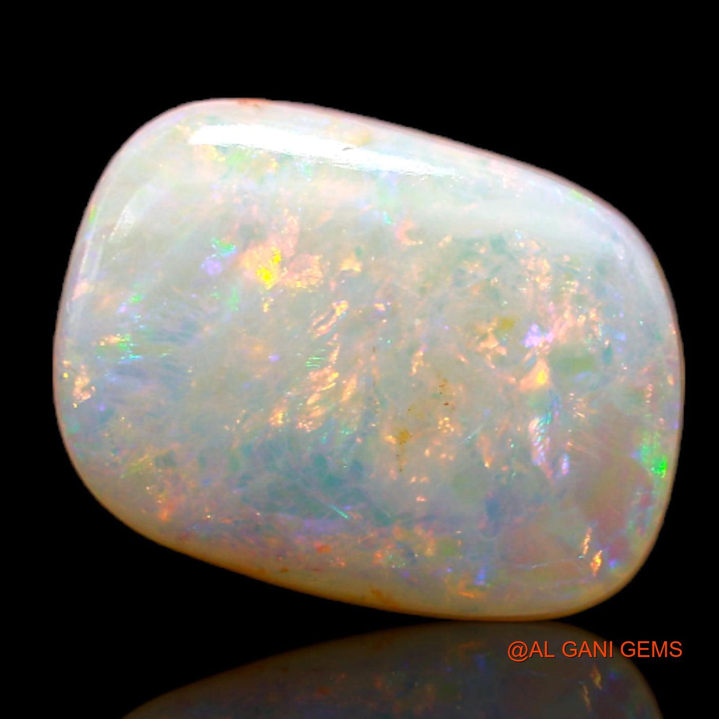Natural Fire Opal Gemstone 3.05 Cts Loose Fancy Cabochon From Australia 12x9x3 mm AB-166