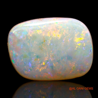 Natural Fire Opal Gemstone 3.05 Cts Loose Fancy Cabochon From Australia 12x9x3 mm AB-166