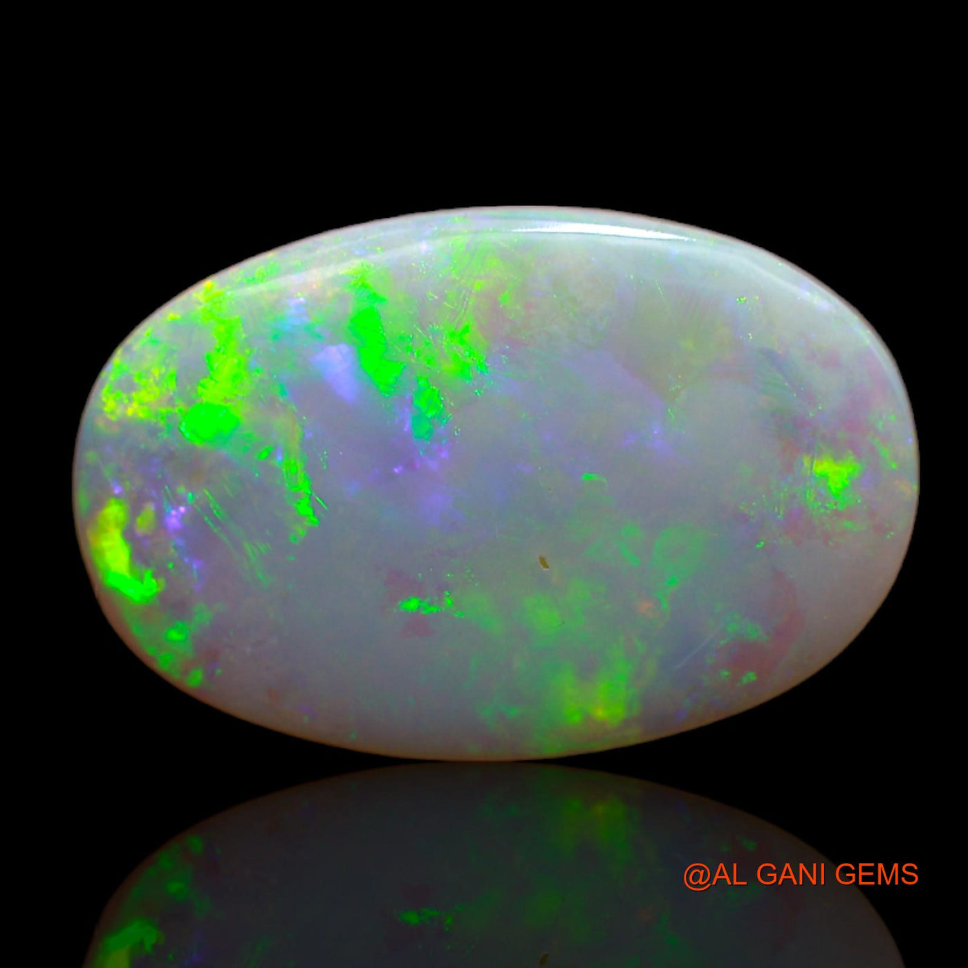 Natural Untreated Fire Opal Loose Gemstone Oval Cabochon From Australia 6.10 Cts 20x13x3 mm AB-16