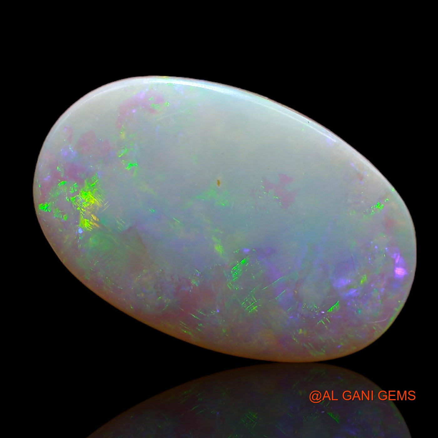Natural Untreated Fire Opal Loose Gemstone Oval Cabochon From Australia 6.10 Cts 20x13x3 mm AB-16