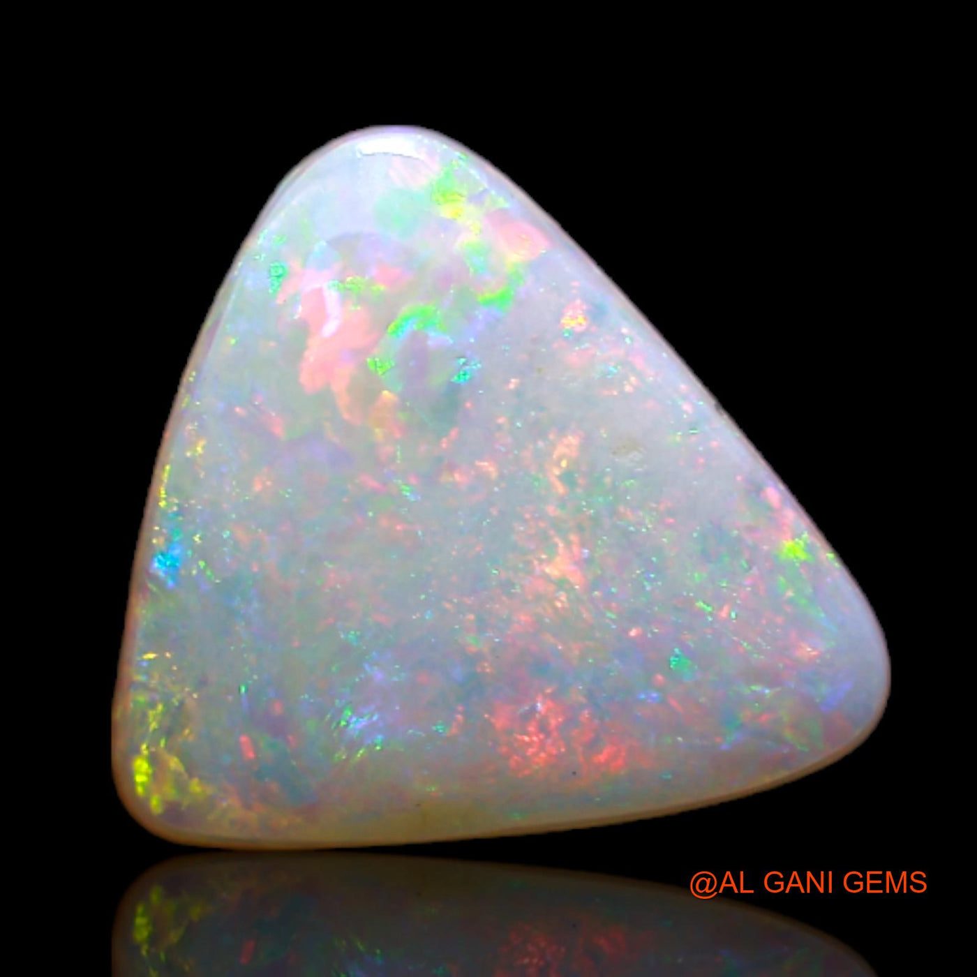 1.60 Cts Natural Australian Fire Opal Loose Gemstone Trillion Cabochon 11x10x2 mm AB-170