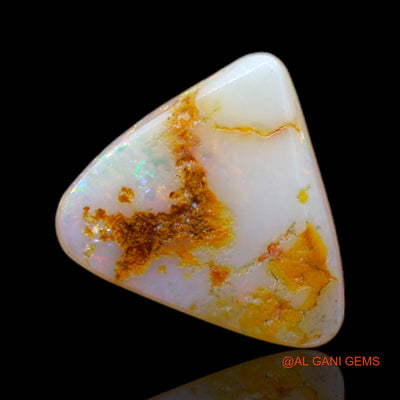 1.60 Cts Natural Australian Fire Opal Loose Gemstone Trillion Cabochon 11x10x2 mm AB-170