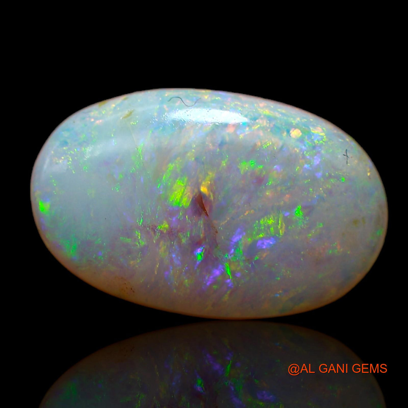 5.00 Cts Natural Australian Fire Opal Oval Cabochon Loose Gemstone For Jewelry 17x10x4 mm AB-175