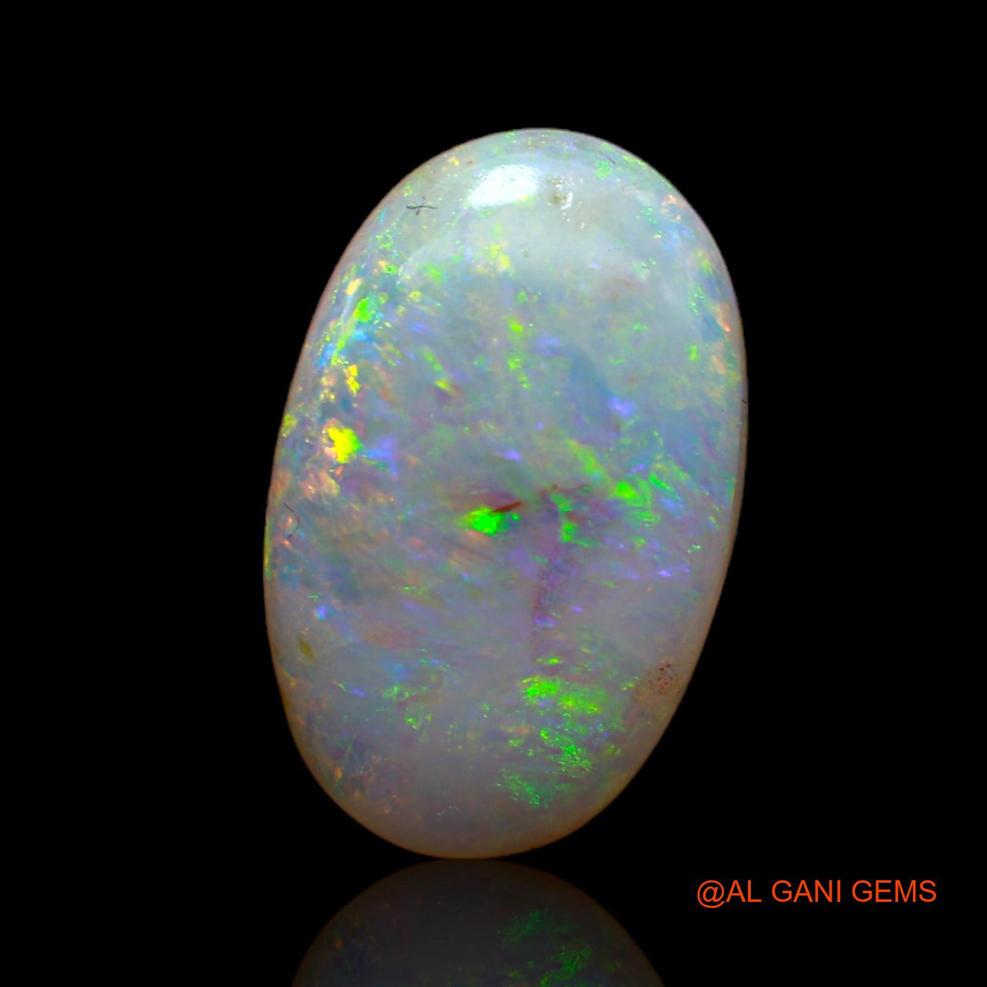 5.00 Cts Natural Australian Fire Opal Oval Cabochon Loose Gemstone For Jewelry 17x10x4 mm AB-175