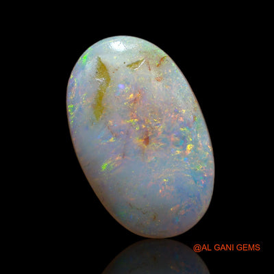 5.00 Cts Natural Australian Fire Opal Oval Cabochon Loose Gemstone For Jewelry 17x10x4 mm AB-175