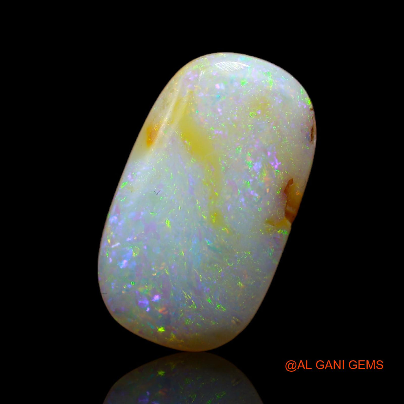 5.00 Cts Natural Australian Fire Opal Oval Cabochon Loose Gemstone For Jewelry 17x10x4 mm AB-176