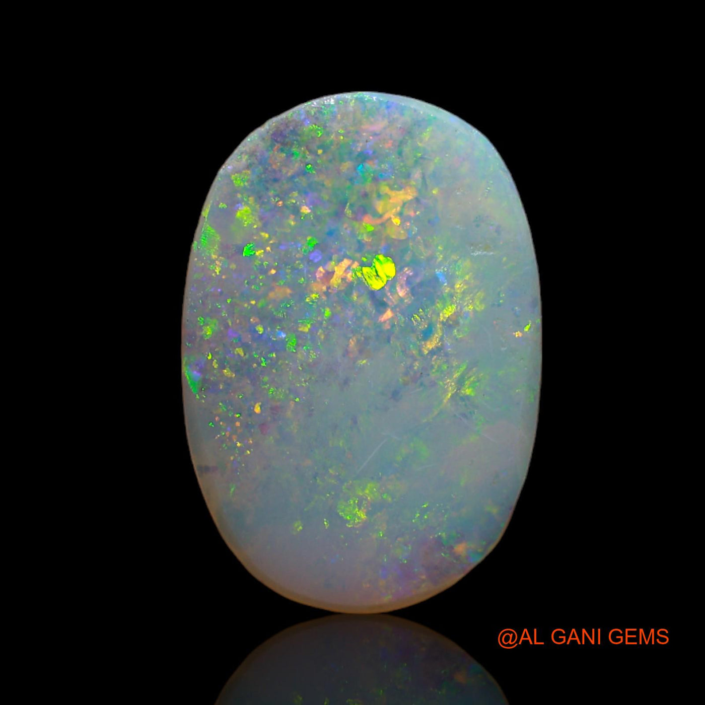 2.95 Cts Natural Australian Fire Opal Loose Gemstone Oval Cabochon 16x11x2 mm AB-177
