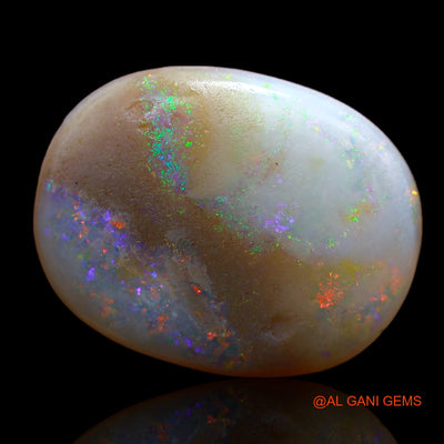 9.60 Cts Unheated Australian Fire Opal Loose Gemstone Oval Cabochon Natural 20x16x4 mm AB-17