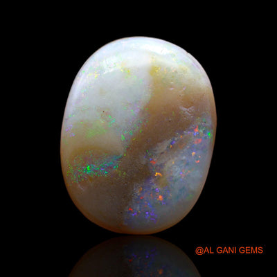 9.60 Cts Unheated Australian Fire Opal Loose Gemstone Oval Cabochon Natural 20x16x4 mm AB-17