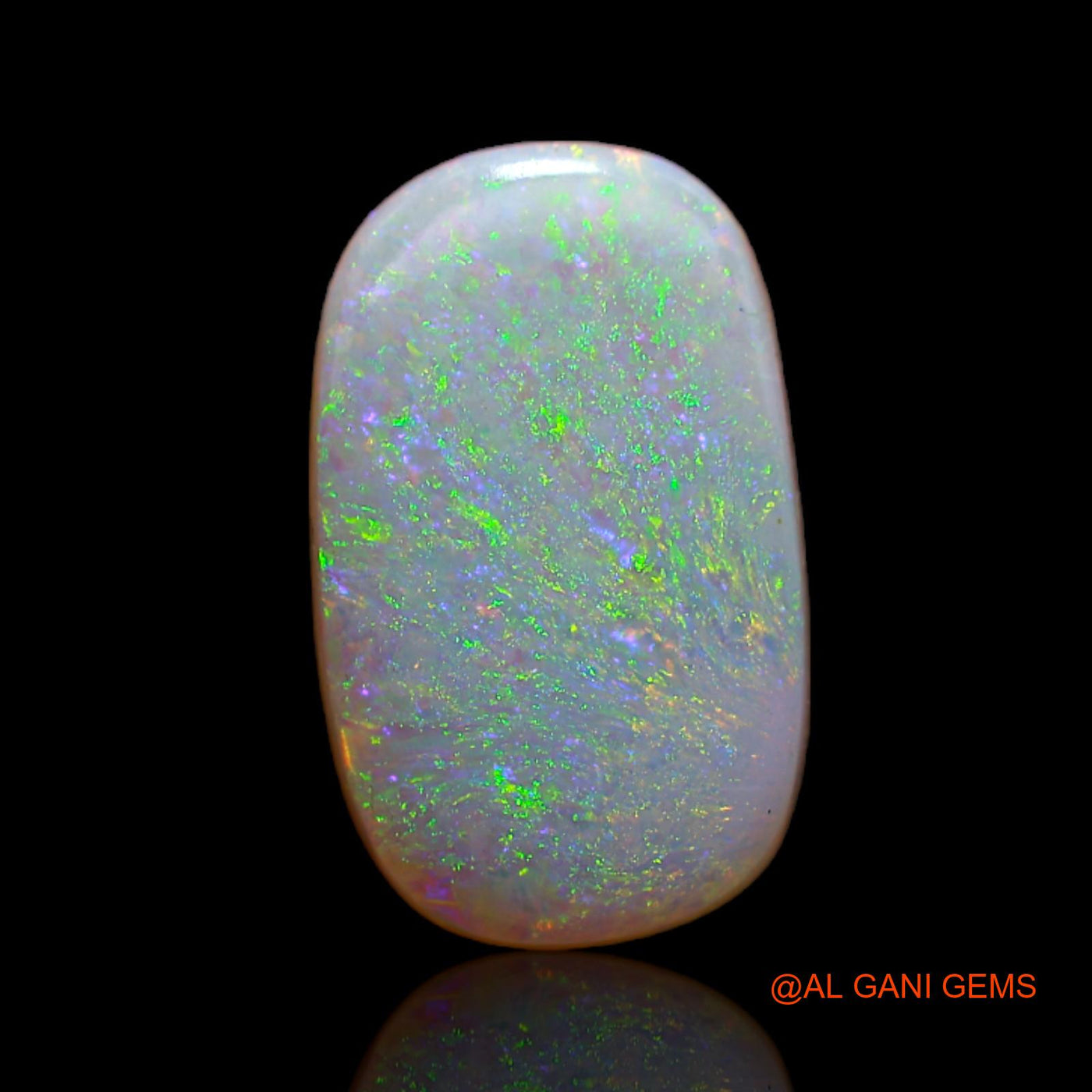 Natural Untreated Fire Opal Loose Gemstone Oval Cabochon From Australia 2.55 Cts 13x8x3 mm AB-183