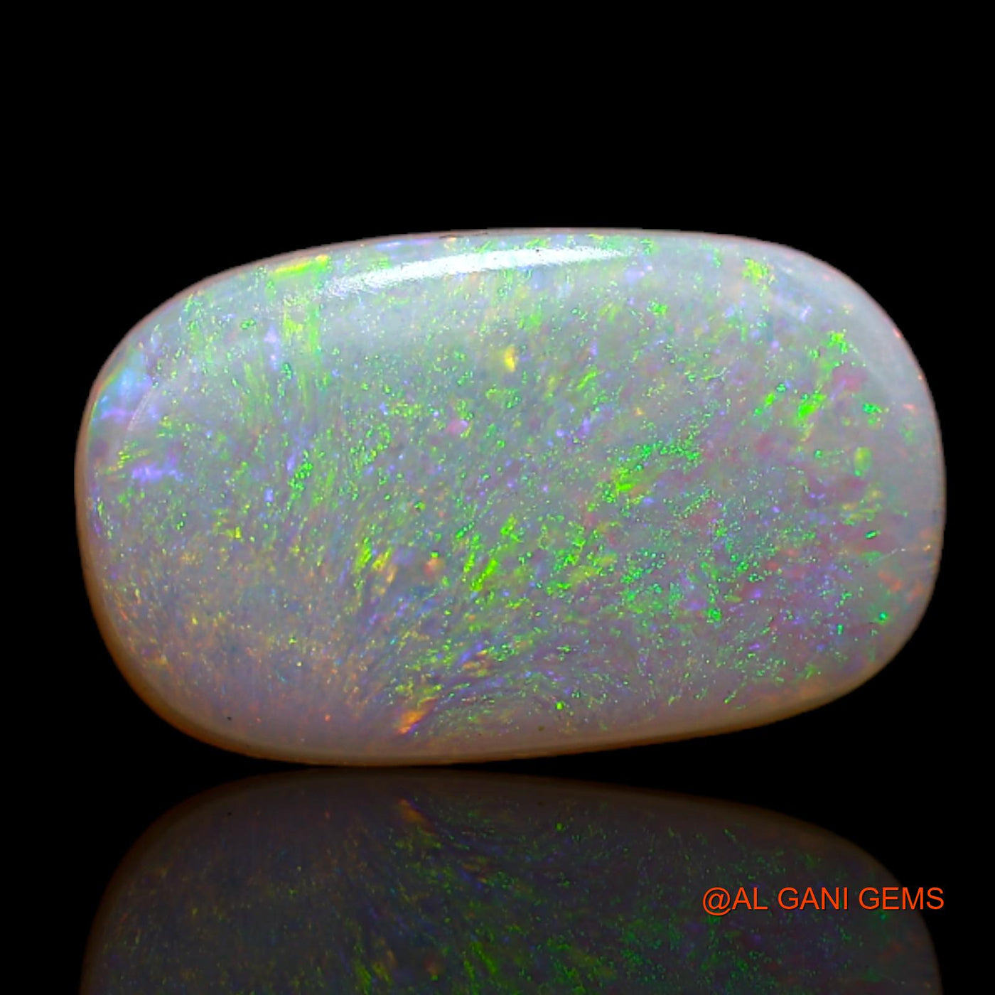 Natural Untreated Fire Opal Loose Gemstone Oval Cabochon From Australia 2.55 Cts 13x8x3 mm AB-183