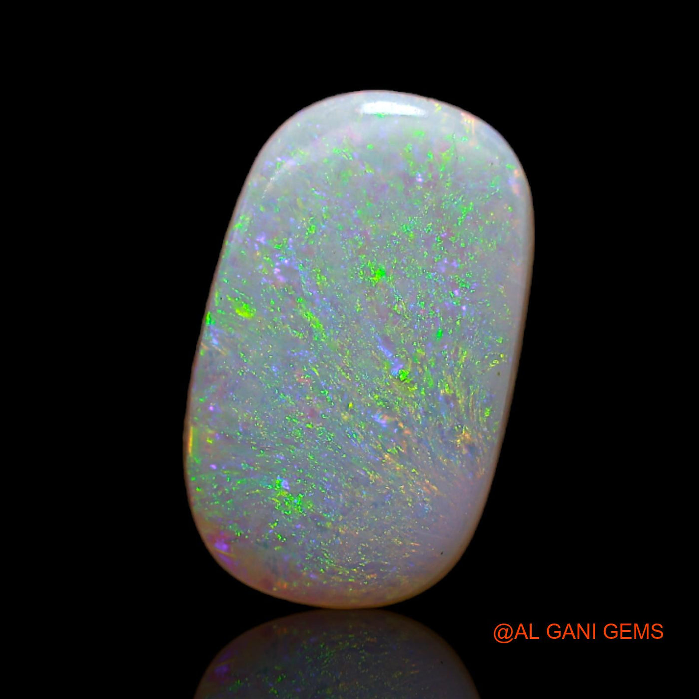 Natural Untreated Fire Opal Loose Gemstone Oval Cabochon From Australia 2.55 Cts 13x8x3 mm AB-183