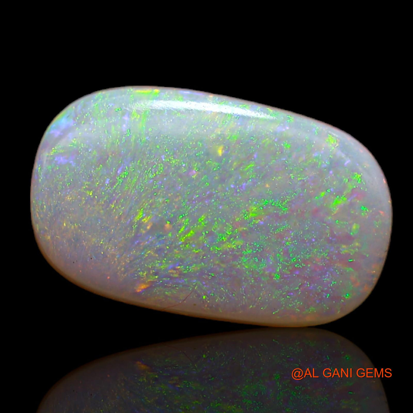 Natural Untreated Fire Opal Loose Gemstone Oval Cabochon From Australia 2.55 Cts 13x8x3 mm AB-183