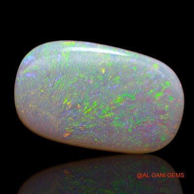 Natural Untreated Fire Opal Loose Gemstone Oval Cabochon From Australia 2.55 Cts 13x8x3 mm AB-183