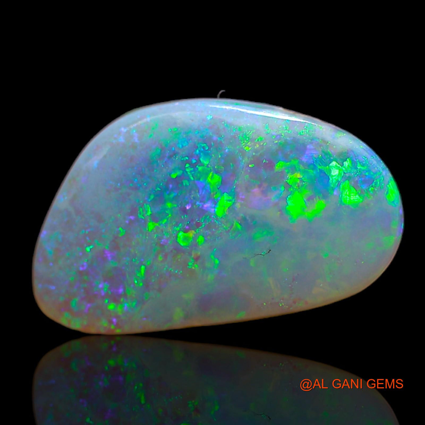 3.45 Cts Natural Australian Fire Opal Loose Gemstone Fancy Cabochon 15x9x3 mm AB-188