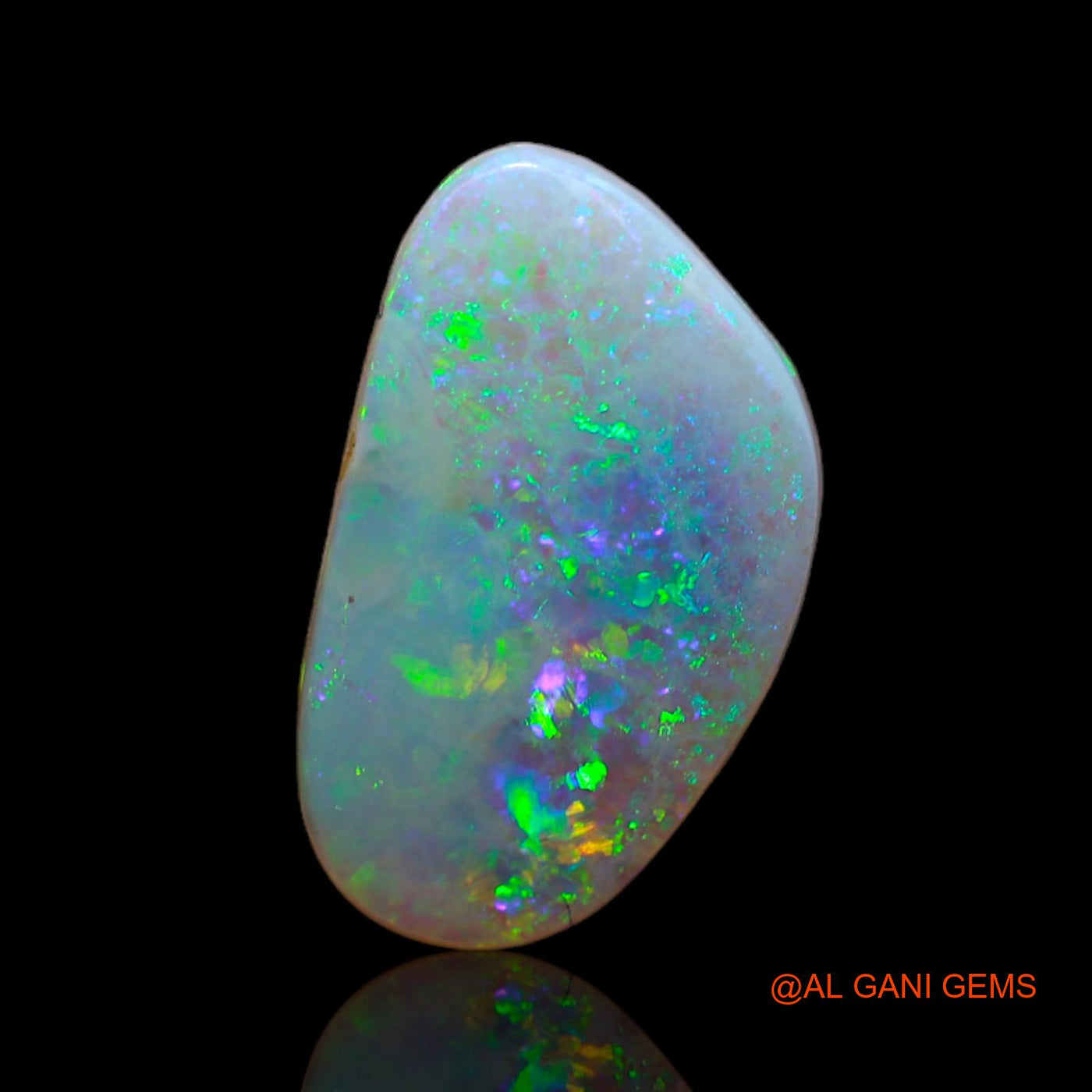 3.45 Cts Natural Australian Fire Opal Loose Gemstone Fancy Cabochon 15x9x3 mm AB-188