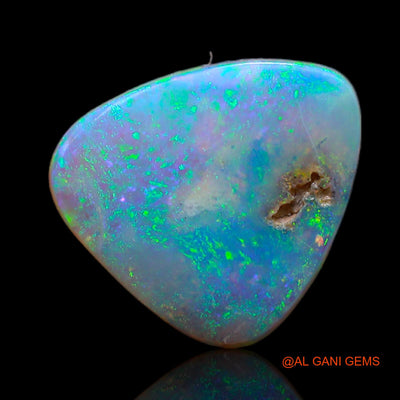 4.00 Cts Natural Australian Fire Opal Loose Gemstone Trillion Cabochon 11x11x4 mm AB-189