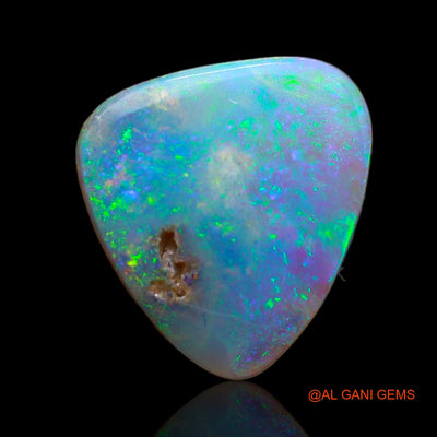 4.00 Cts Natural Australian Fire Opal Loose Gemstone Trillion Cabochon 11x11x4 mm AB-189
