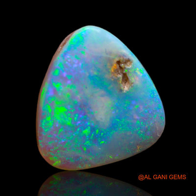 4.00 Cts Natural Australian Fire Opal Loose Gemstone Trillion Cabochon 11x11x4 mm AB-189