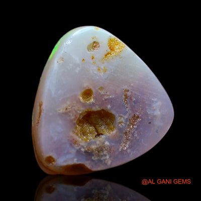 4.00 Cts Natural Australian Fire Opal Loose Gemstone Trillion Cabochon 11x11x4 mm AB-189