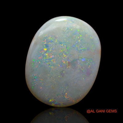 6.35 Cts Natural Australian Fire Opal Oval Cabochon Loose Gemstone For Jewelry 19x15x3 mm AB-18