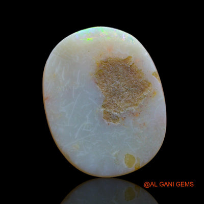 6.35 Cts Natural Australian Fire Opal Oval Cabochon Loose Gemstone For Jewelry 19x15x3 mm AB-18