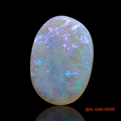 Natural Fire Opal Gemstone 3.25 Cts Loose Oval Cabochon From Australia 16x11x2 mm AB-192