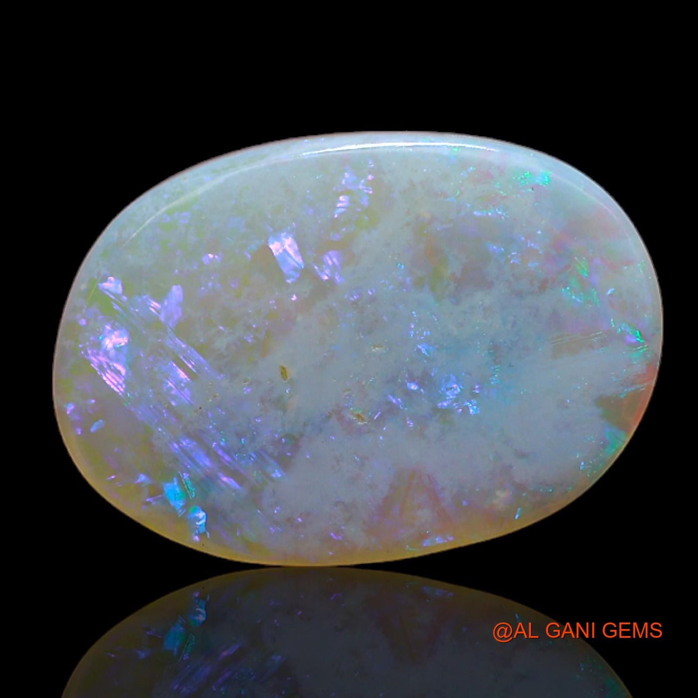 Natural Fire Opal Gemstone 3.25 Cts Loose Oval Cabochon From Australia 16x11x2 mm AB-192