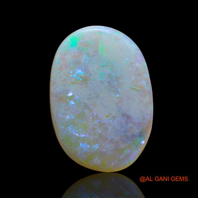 Natural Fire Opal Gemstone 3.25 Cts Loose Oval Cabochon From Australia 16x11x2 mm AB-192