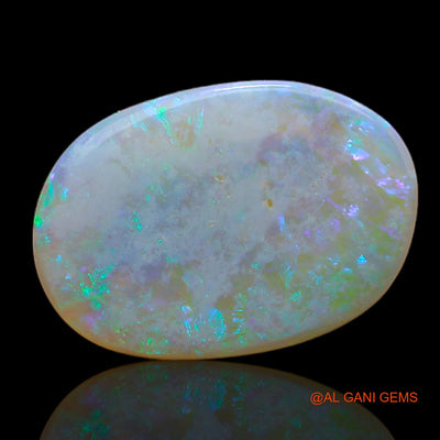 Natural Fire Opal Gemstone 3.25 Cts Loose Oval Cabochon From Australia 16x11x2 mm AB-192