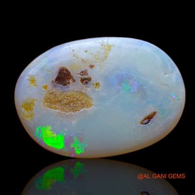Natural Fire Opal Gemstone 3.25 Cts Loose Oval Cabochon From Australia 16x11x2 mm AB-192
