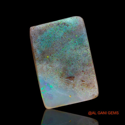 Natural Untreated Fire Opal Loose Gemstone Square Cabochon From Australia 2.75 Cts 12x8x3 mm AB-197