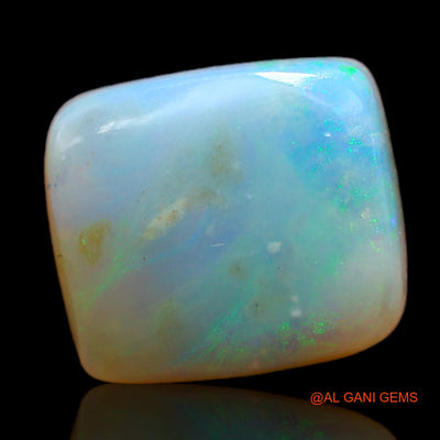 4.25 Cts Unheated Australian Fire Opal Loose Gemstone Square Cabochon Natural 11x10x4 mm AB-198
