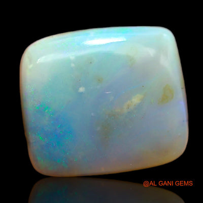 4.25 Cts Unheated Australian Fire Opal Loose Gemstone Square Cabochon Natural 11x10x4 mm AB-198