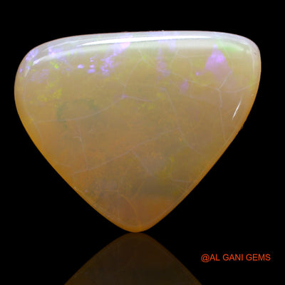 34.00 Cts Natural Australian Fire Opal Loose Gemstone Trillion Cabochon 30x24x7 mm AB-202