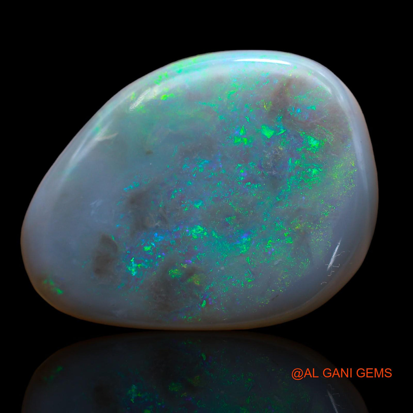 28.00 Cts Unheated Australian Fire Opal Loose Gemstone Fancy Cabochon Natural 28x21x7 mm AB-204